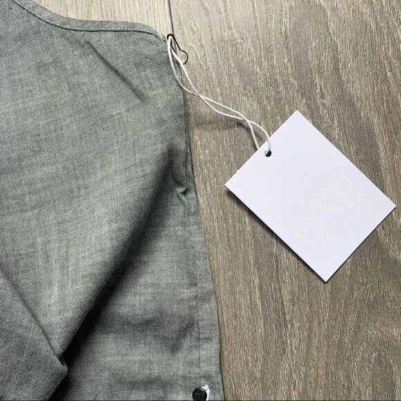 Revolve One Teaspoon Women's Tank Top Lace Up Sleeveless Gray Oversized fit NWT - Picture 9 of 15